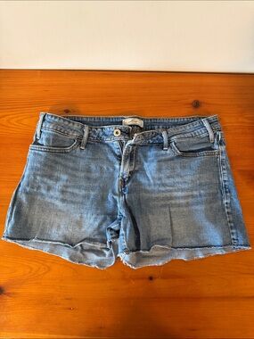 Levi's Light Blue Distressed Denim Shorts